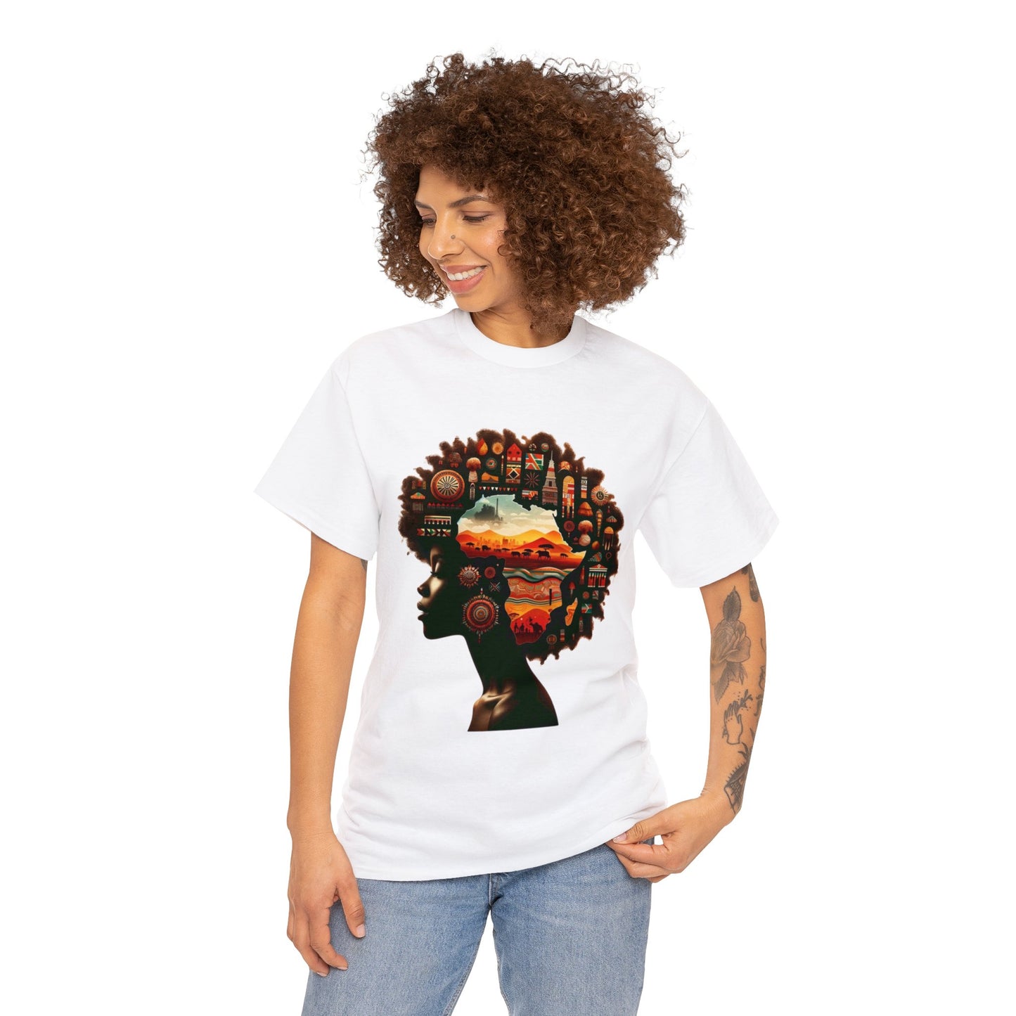 Silhouette of Serenity - Unisex Heavy Cotton Tee