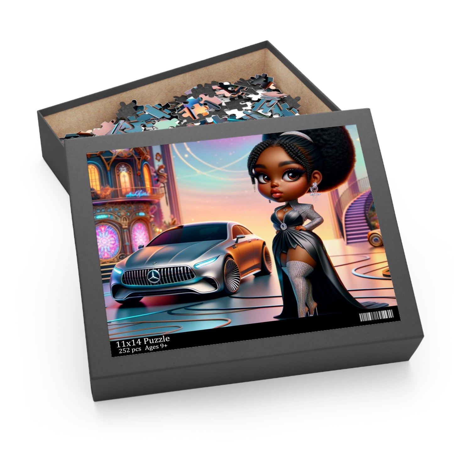 Glamour in Bloom: A Whimsical Mercedes Puzzle