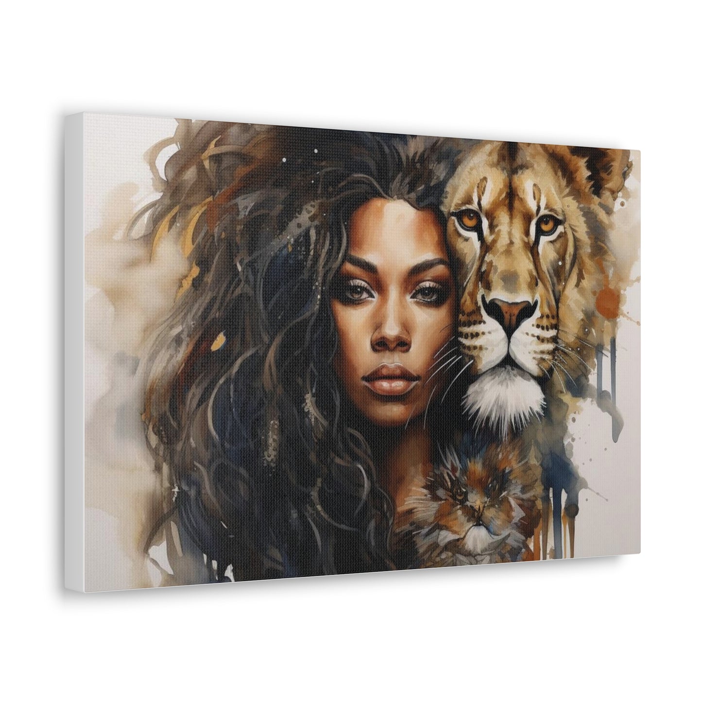 Lioness and Her Muse - Canvas Gallery Wrap