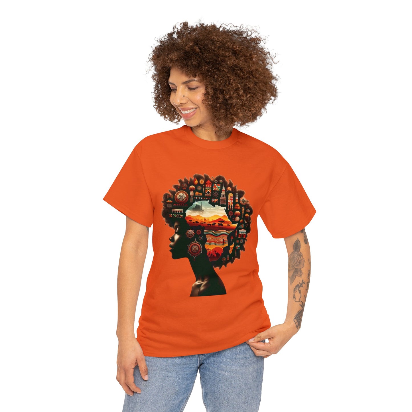 Silhouette of Serenity - Unisex Heavy Cotton Tee