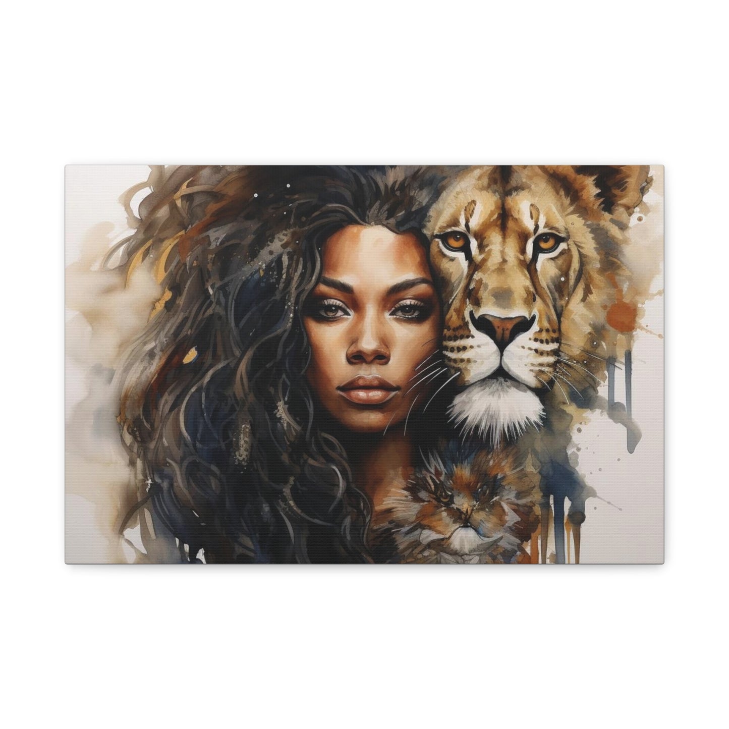 Lioness and Her Muse - Canvas Gallery Wrap