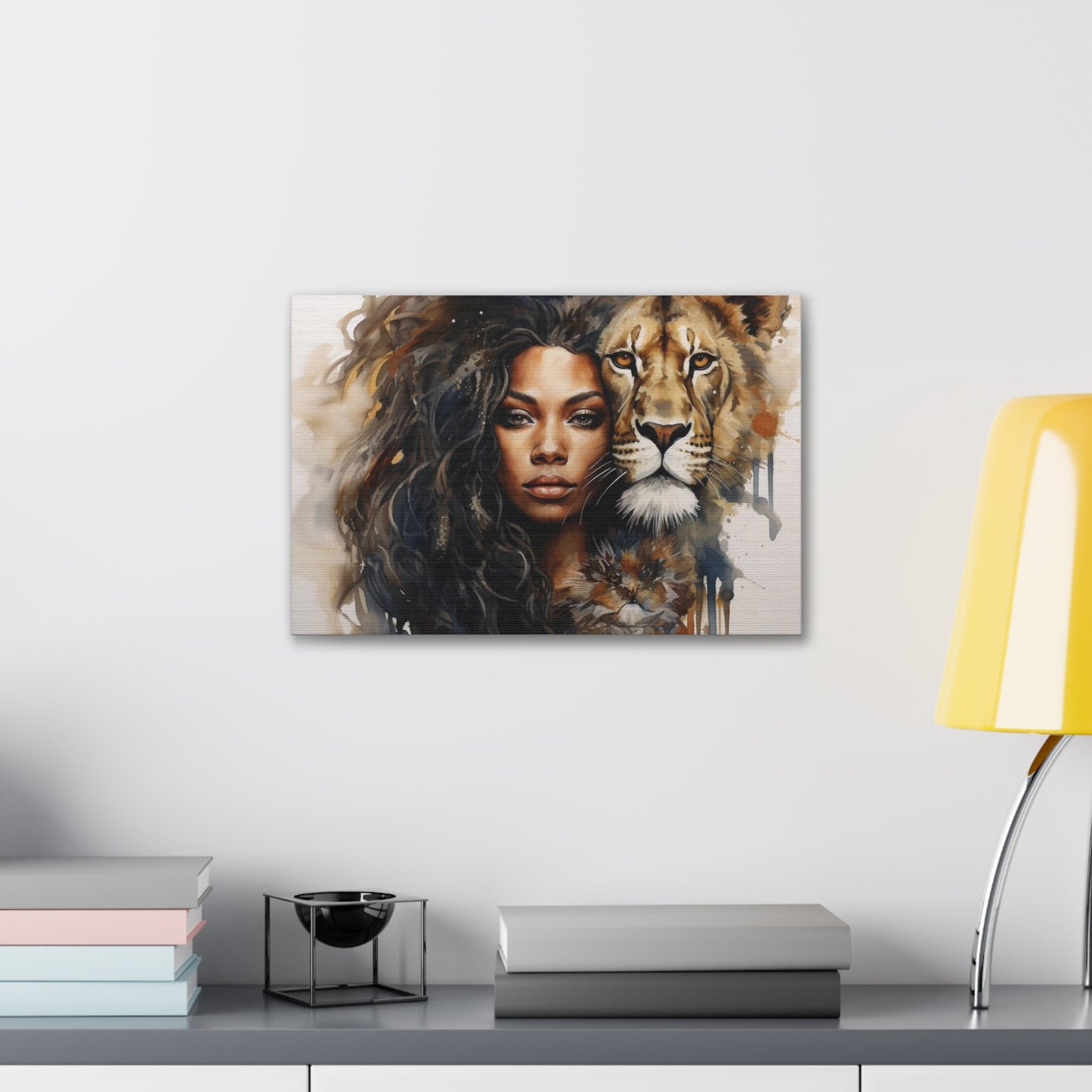 Lioness and Her Muse - Canvas Gallery Wrap