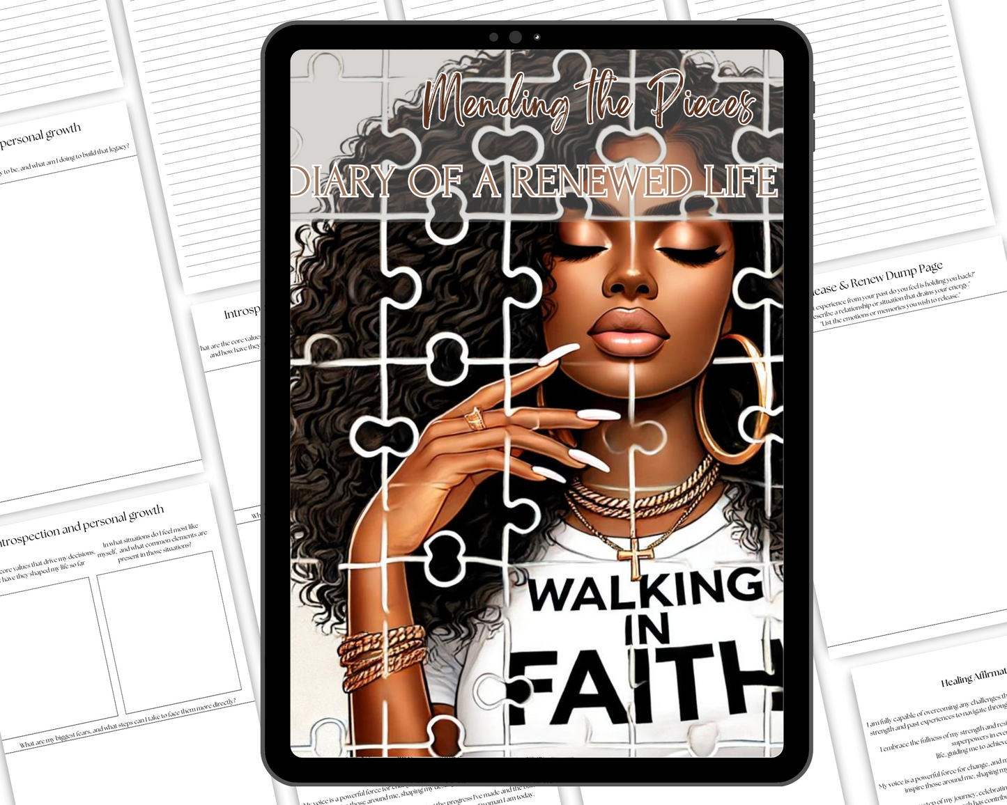 Mending the Pieces: Diary of a Renewed Life - Printable