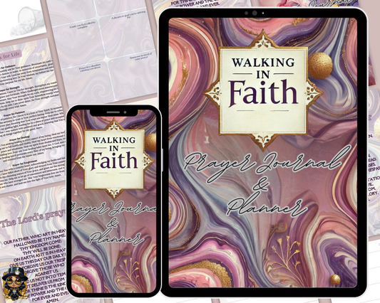 Walking in Faith: Prayer Journal and Planner (Digital & Printable)