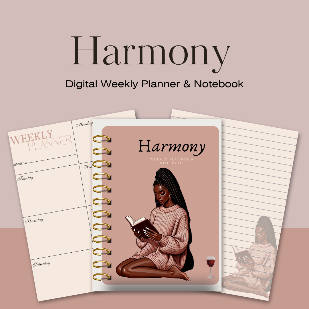 Harmony - Weekly Planner & Notebook - Digital Download - Printable Planner - Good Notes