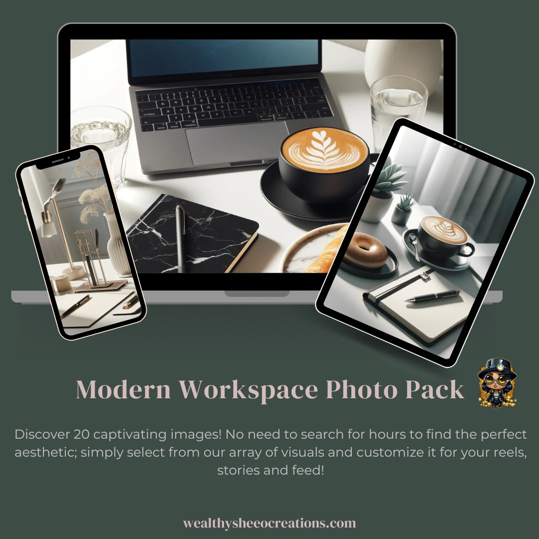 Modern Workspace Photo Pack - Content Bank